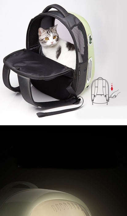 Morral con sistema de ventilación gato